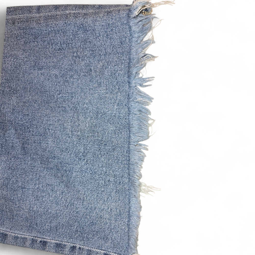 American Eagle Dreamy Drape High Waist Womens Wide Leg Blue Jeans Denim 8 Reg - Picture 4 of 8